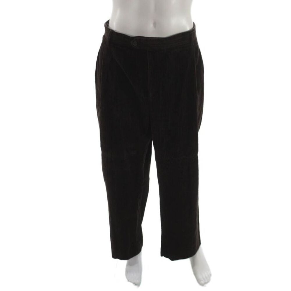 J. Peterman Mens Chino Pants Brown Polyester Blend Size 48